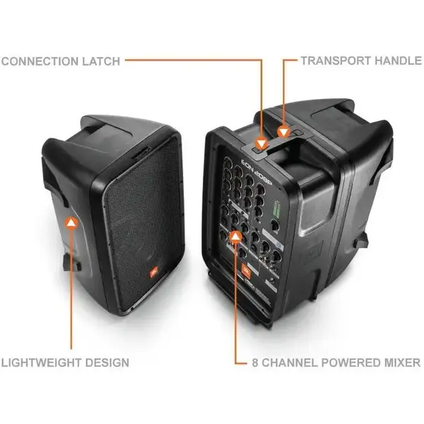Акустичний комплект (активний мікшер + 2 колонки) JBL EON208P