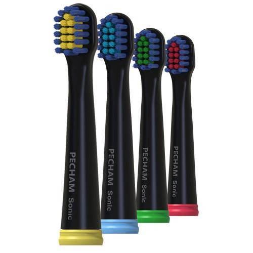 Насадки для електричної зубної щітки Pecham Насадки м'ягкі до електричної зубної щітки Pecham чорні (0390199080113)