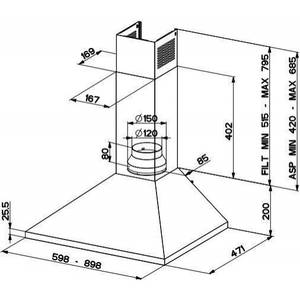 Витяжка купольна Faber VALUE PB BK A90 (320.0557.544) Витяжка купольна Faber VALUE PB BK A90 (320.0557.544)