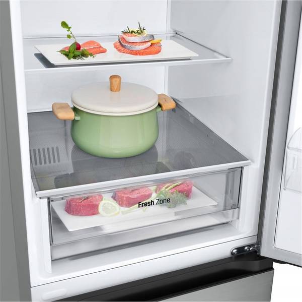 Холодильник з морозильною камерою LG GW-B459FNLW