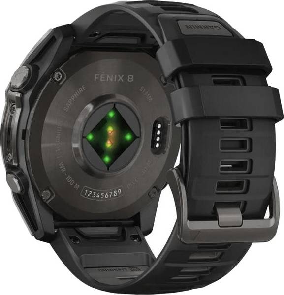Смарт-годинник Garmin Fenix 8 51mm AMOLED Sapphire Carbon Gray DLC Titanium w. Black/Pebble Gray S. Band (010-02905-20/21)