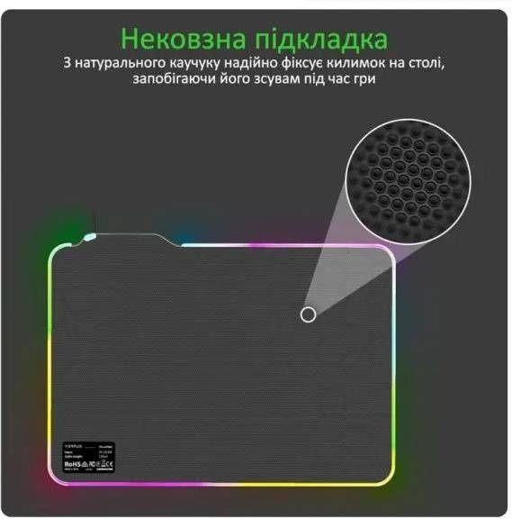 Килимок для миші Vertux FluxPad Speed Black (fluxpad.black)