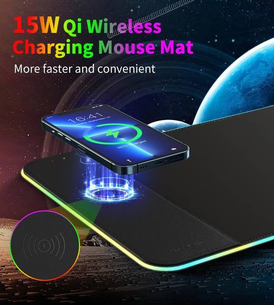 Игровая поверхность Choetech RGB Illuminated 15W Wireless C (T543-F)