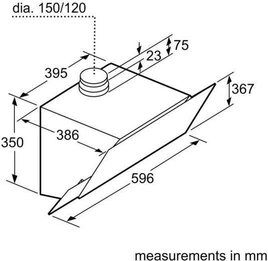 Витяжка похила Bosch DWK67PJ60T