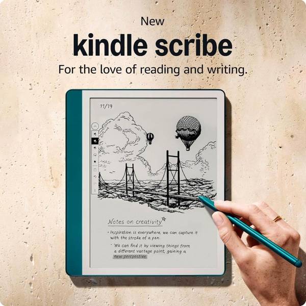 Електронна книга з підсвічуванням Amazon Kindle Scribe 1st Gen. 2024 64Gb Metallic Jade