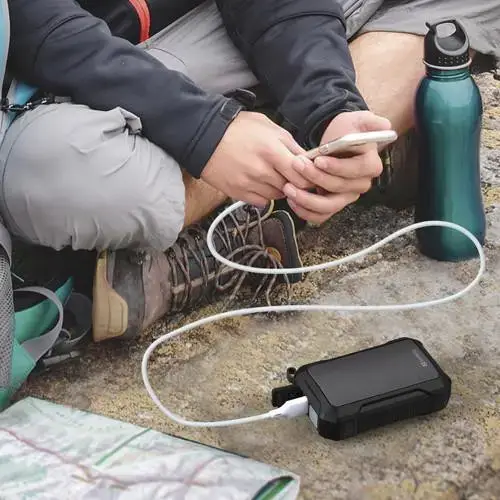 Зовнішній акумулятор (павербанк) Sandberg 10000mAh Hand Warmer flashlight 1W USB-C/USB-A 2A/5V (420-65)