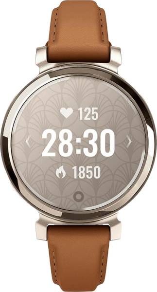 Смарт-годинник Garmin Lily 2 Classic Cream Gold with Tan Leather Band (010-02839-02/60)