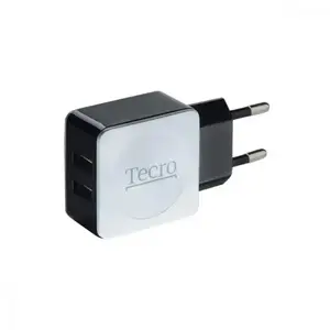 Мережевий зарядний пристрій Tecro 2USB 2.1A Black (TR-CHG02-BW)