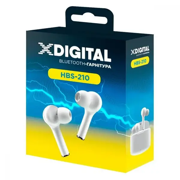 Навушники TWS X-Digital HBS-210 White (HBS-210W)