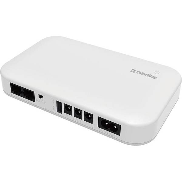 ДБЖ для роутера ColorWay 10000mAh 21W DC White (CW-PB100LI3WT)