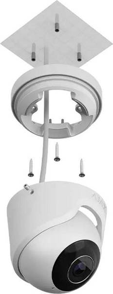 IP-камера відеоспостереження Ajax TurretCam 5 Mp/2.8 mm White (000039304)