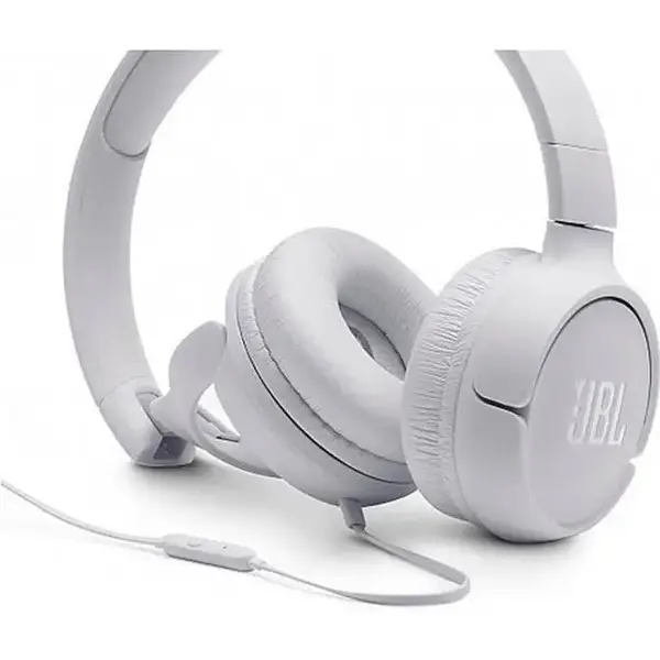 Навушники з мікрофоном JBL Tune 500 White (JBLT500WHT)