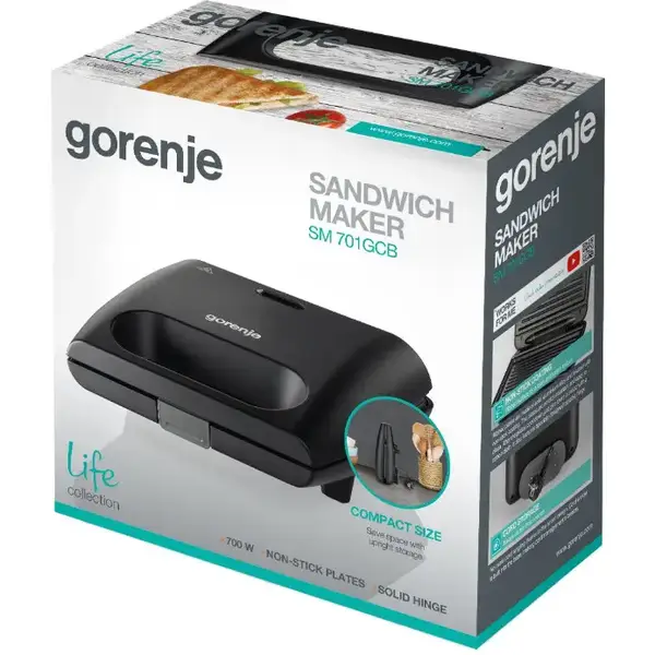 Бутербродниця Gorenje SM701GCB