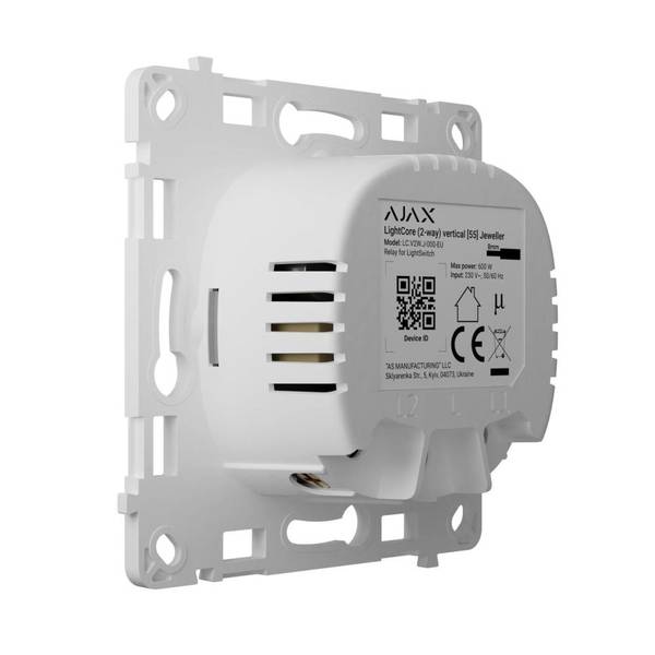 Перемикач (прохідний вимикач) – реле Ajax LightCore Vertical 2-way for LightSwitch Jeweler (000046129)
