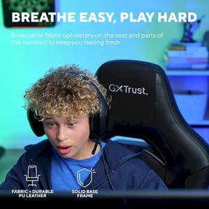 Компьютерное кресло для геймера Trust GXT 703 RIYE Black (25128)