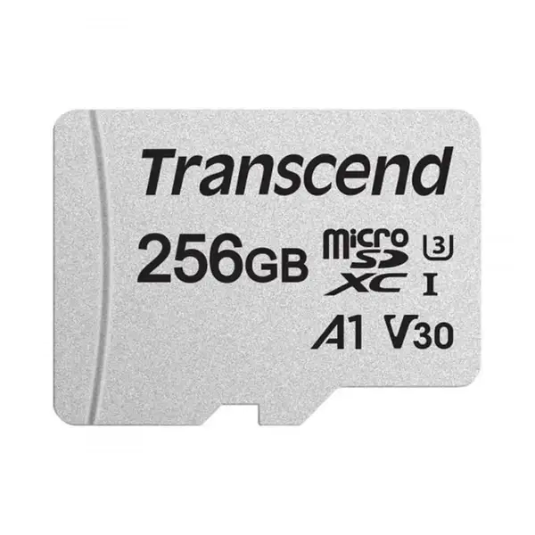 Карта пам'яті Transcend 256 GB microSDXC UHS-I U3 300S + SD Adapter TS256GUSD300S-A