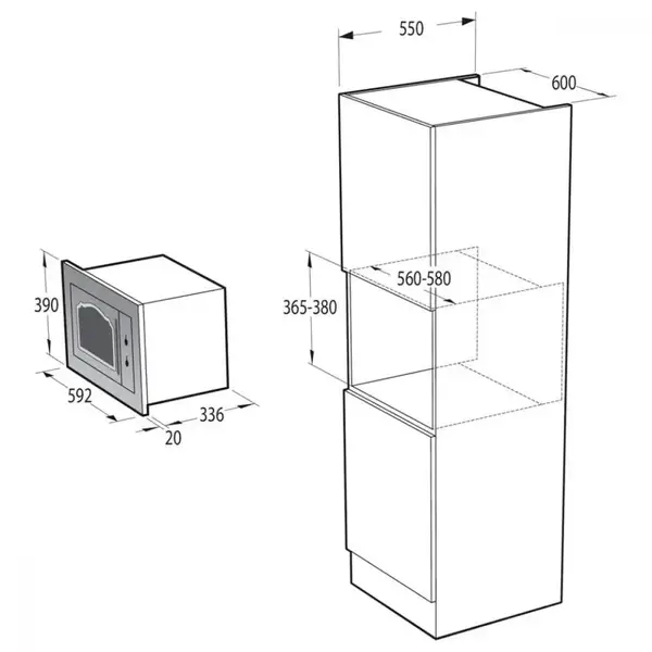 Мікрохвильовка з грилем Gorenje BM235CLB