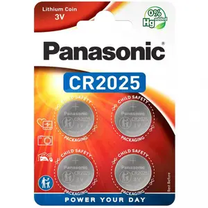 Батарейка Panasonic CR-2025 bat(3B) Lithium 4шт (CR-2025EL/4B)