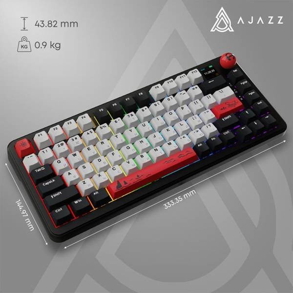 Клавіатура Ajazz AK820 MAX Avocado Switch Black (AK820MAX-AS-BG)
