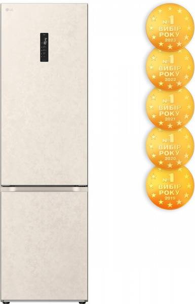 Холодильник з морозильною камерою LG GC-B509FEMW
