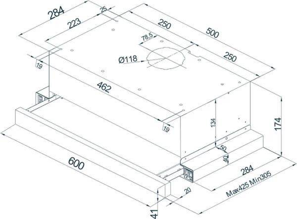 Витяжка телескопічна Hansa OTS6226IH