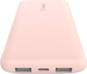 Зовнішній акумулятор (павербанк) Belkin 10000mAh 15W Dual USB-A USB-C rose gold (BPB011BTRG)