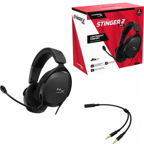 Наушники с микрофоном HyperX Cloud Stinger 2 Core Wired Black (683L9AA)