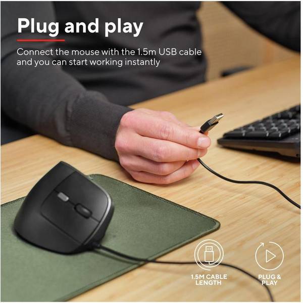 Миша Trust Bayo 2 Ergonomic Black (25144_TRUST)