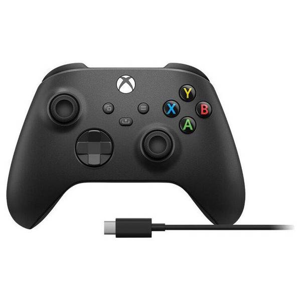 Геймпад Microsoft Xbox Series X | S Wireless Controller Carbon Black + USB Cable (XOA-0010, 1V8-00001, 1V8-00002)