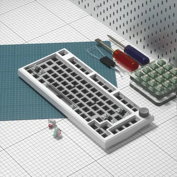 Клавіатура FL Esports MK750 DIY-barebone Three-Mode White (MK750-4247)