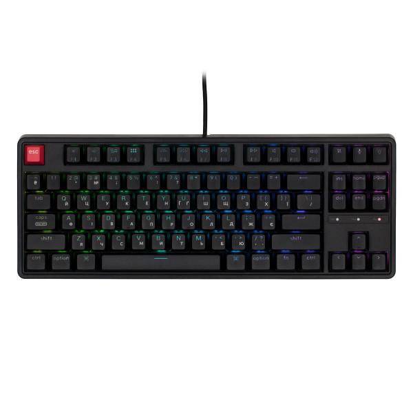 Клавіатура Keychron C3 Pro V2 K pro Red Switch Black (C3PX-H1-UA)