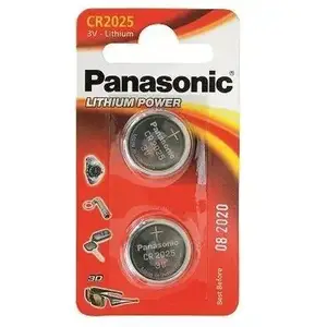 Батарейка Panasonic CR-2025 bat(3B) Lithium 2шт (CR-2025EL/2B)