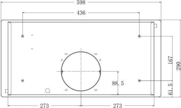 Витяжка вбудована Hansa OMP6555BGH