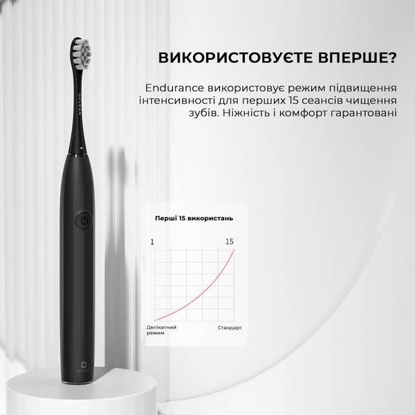 Електрична зубна щітка Oclean Endurance Eco Electric Toothbrush Black (6970810553321)