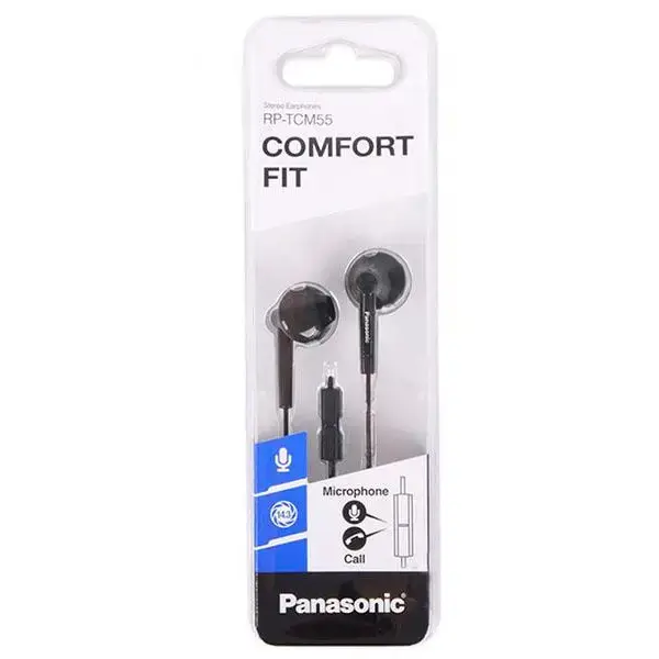 Навушники з мікрофоном Panasonic RP-TCM55GC-K Black