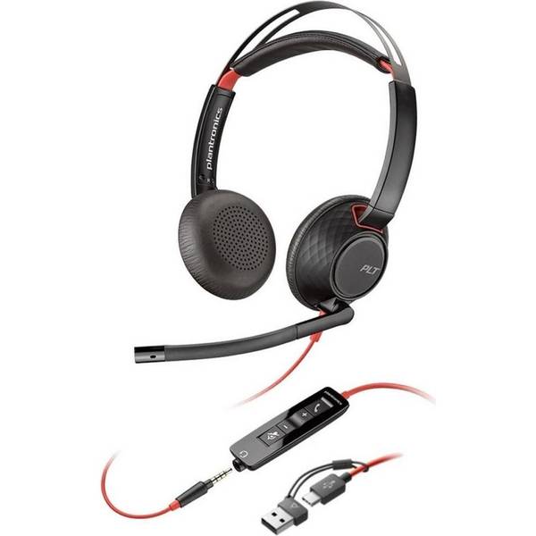Навушники з мікрофоном POLY BlackWire 5220 Black (8X231AA)