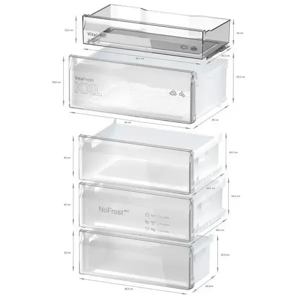 Холодильник з морозильною камерою Bosch KGN49XID0U