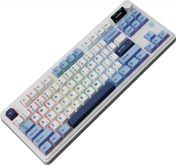 Клавіатура Ajazz AK870 Plus RGB Murad Switches Blue/White/Dark Blue (AK870-MU-BWD)