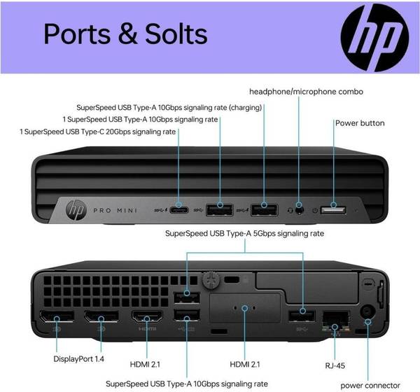 Неттоп HP Pro 400-G9 Mini (884V0EA)