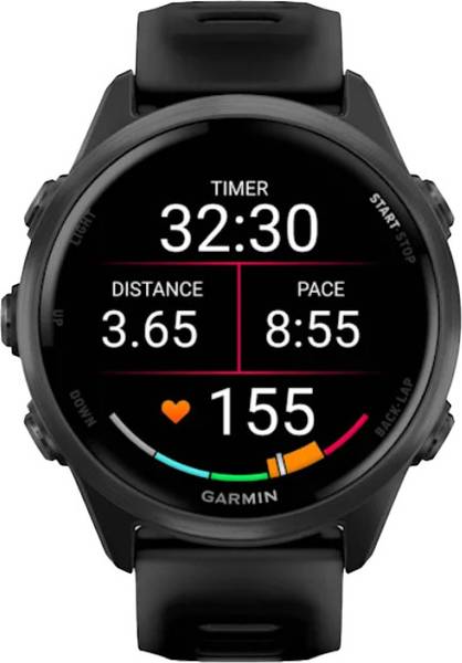 Смарт-годинник Garmin Forerunner 570 42mm Slate Gray Aluminum w. Translucent Black/Black Band (010-02970-40)