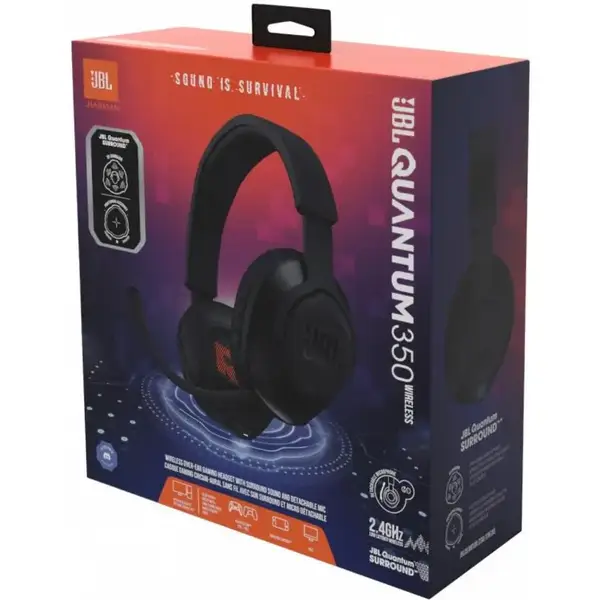 Навушники з мікрофоном JBL Quantum 350 Wireless Black (JBLQ350WLBLK)