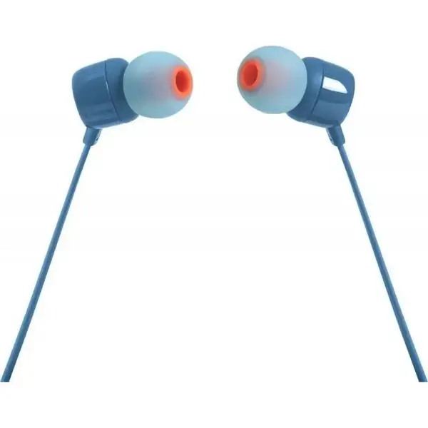 Навушники з мікрофоном JBL Tune 110 Blue (JBLT110BLU)