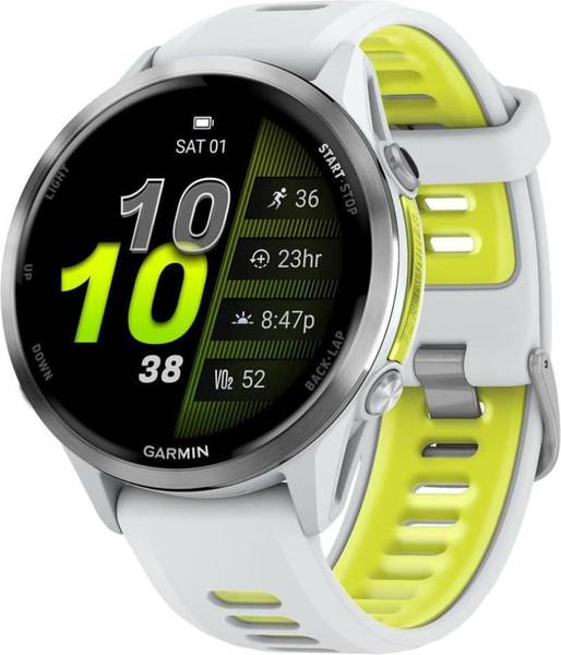 Смарт-годинник Garmin Forerunner 970 Titanium w. Whitestone Case and Whitestone/T. Amp Yellow Band (010-02969-61)