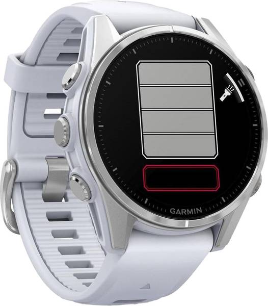 Смарт-годинник Garmin Fenix 8 43mm AMOLED Silver with Whitestone Silicone Band (010-02903-06)