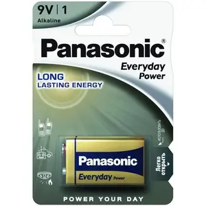 Батарейка Panasonic Krona bat Alkaline 1шт EVERYDAY POWER (6LR61REE/1B)