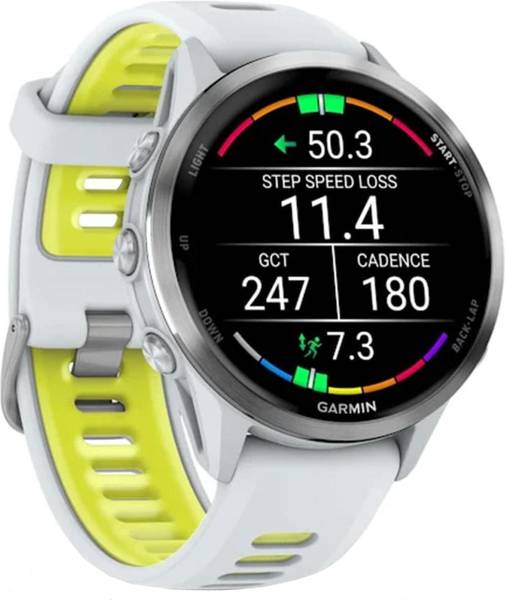 Смарт-годинник Garmin Forerunner 970 Titanium w. Whitestone Case and Whitestone/T. Amp Yellow Band (010-02969-61)