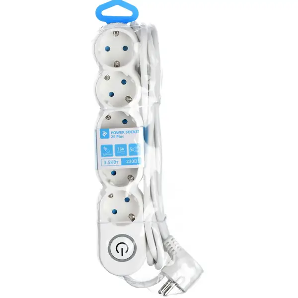 Мережевий фільтр-подовжувач 2E 2E-U05VESM3W