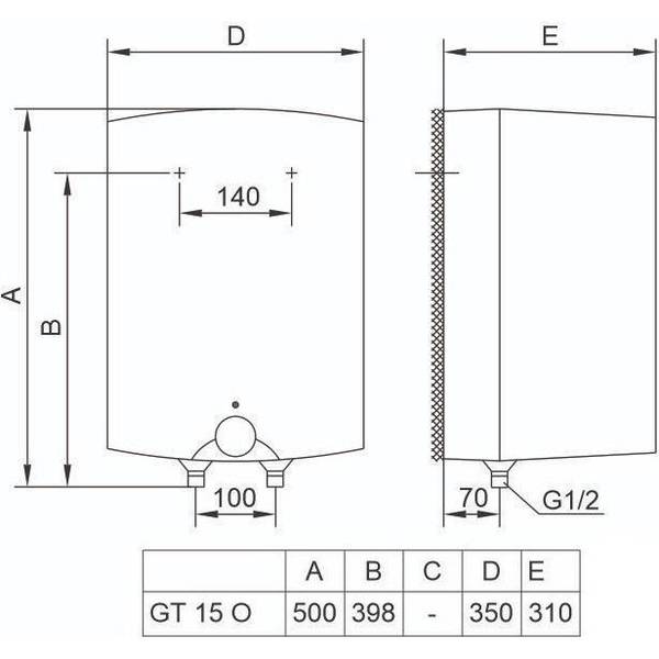 Водонагреватель (бойлер) электрический накопительный TIKI Mini P 15V9 (700188)