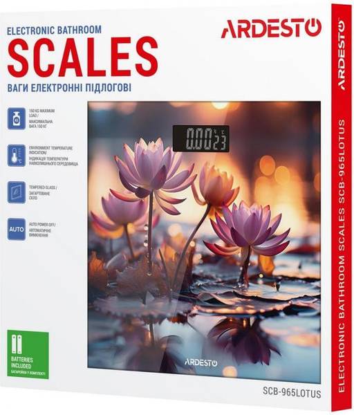 Ваги підлогові електронні Ardesto SCB-965LOTUS