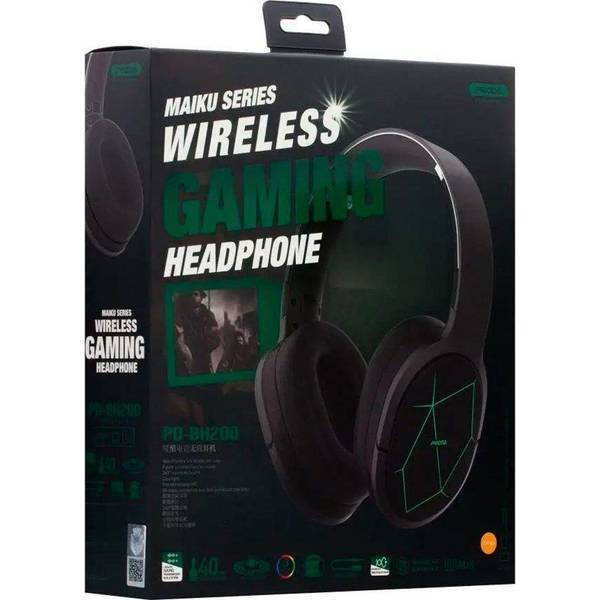 Навушники з мікрофоном Proda PD-BH200 Maiku Dark Grey (6971278725534)